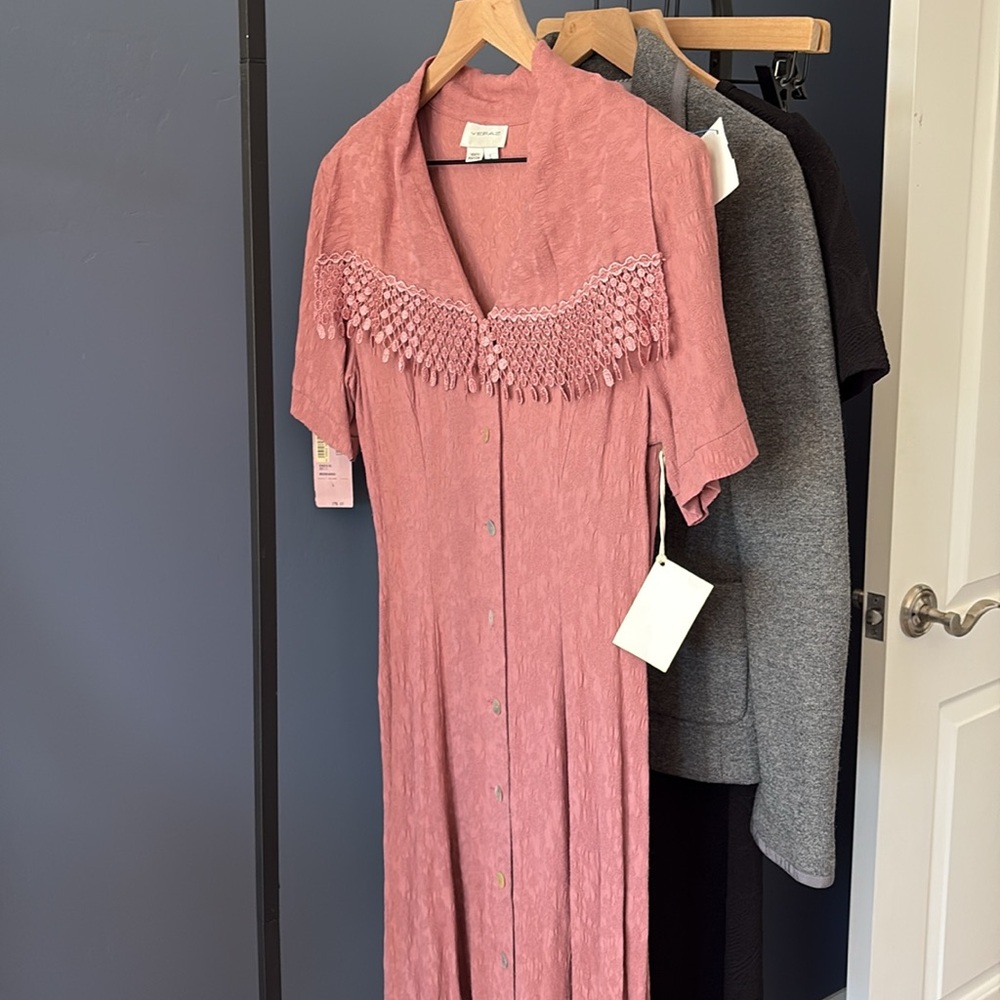Nordstrom Vintage Yeraz Button-Up Modest Dress